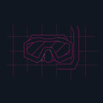 Designer Dive Mask pink - Organic Tee Women - AS Colour Maple Organic Tee (Retail Quality) Design