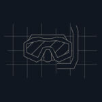 Designer Dive Mask white - Organic Tee Men Design