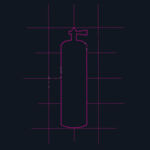 Designer Scuba tank pink - AS Colour Staple Organic Tee (Retail Quality) Design