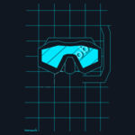 Blue Dive Mask T-shirt Men Design