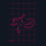 Pink Octopus T-shirt Men Design
