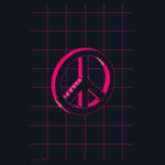 Pink Peace T-shirt Men Design