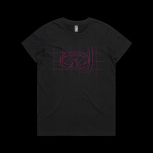Designer Dive Mask pink - Organic Tee Women - AS Colour Maple Organic Tee (Retail Quality) Thumbnail