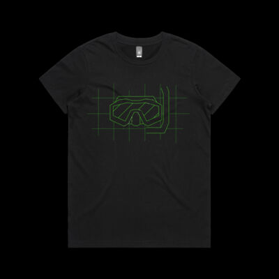 Designer Dive Mask green - Organic Tee Women Thumbnail
