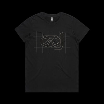 Designer Dive Mask white - Organic Tee Women Thumbnail