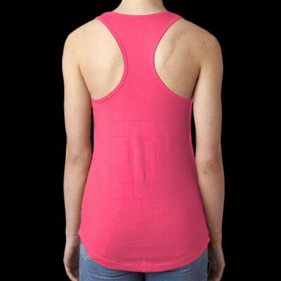 Designer Scuba tank pink - Next Level Ladies' Ideal Racerback Tank Thumbnail