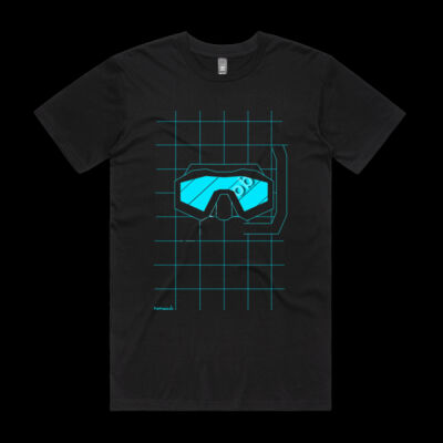 Blue Dive Mask T-shirt Men Thumbnail