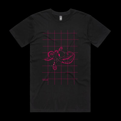 Pink Octopus T-shirt Men Thumbnail