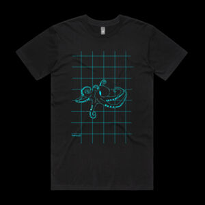 Blue Octopus T-shirt Men Thumbnail