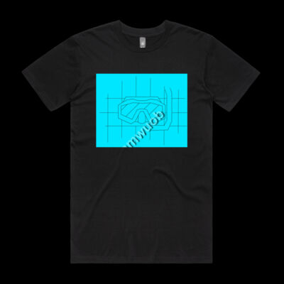 Blue Mask full T-shirt Men Thumbnail