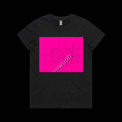 Pink Mask full T-shirt Women Thumbnail