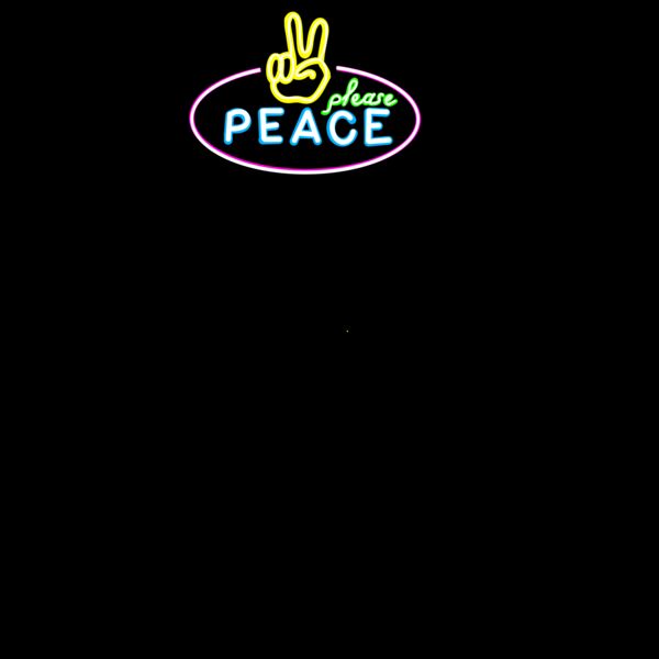 NEON SIGN peace please  Thumbnail