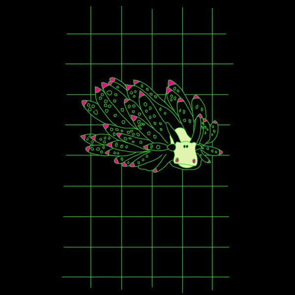 GRID DRAWING of a nudibranch  Thumbnail